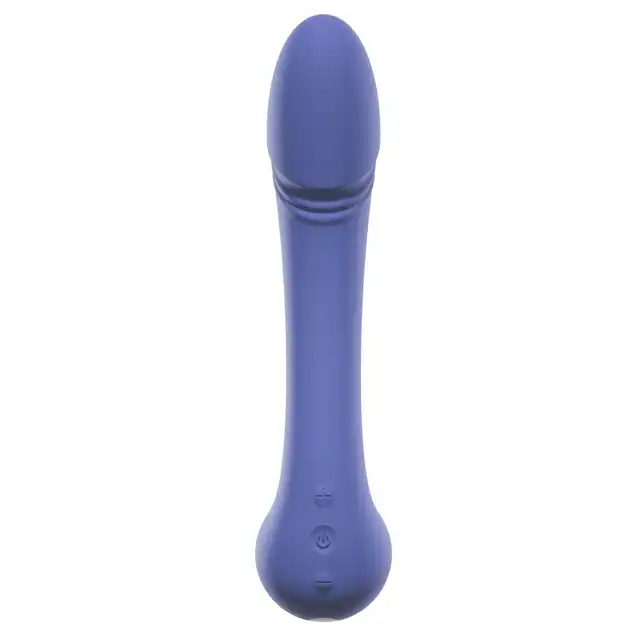 AwaQ.u - Vibrator 04. Fioletowy, mocno stymulujący wibrator do podwójnej penetracji. 10 trybów wibracji