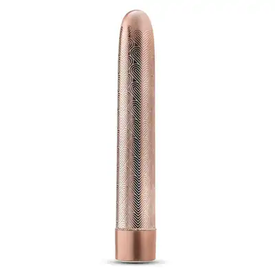THE COLLECTION LATTICE 7 INCH RECHARGEABLE VIBE ROSE GOLD