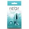 Rear Assets - Petite Teal 6 cm. Mała, niebieska wtyczka analna z wysokiej jakości metalu z uroczym kryształkiem. Nowoczesna biżuteria analna. 