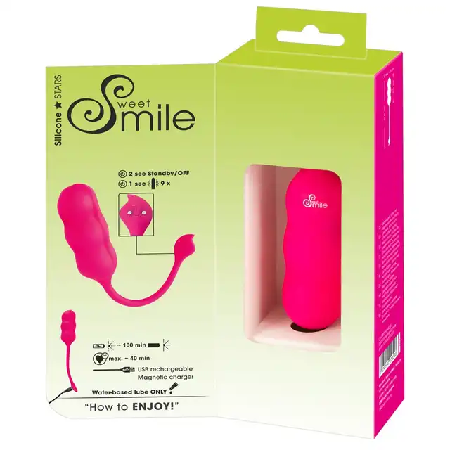 Sweet Smile - Shaking Love Balls. Różowe, wibrujące kulki gejszy wykonane z wysokiej jakości silikonu. Niesamowita stymulacja