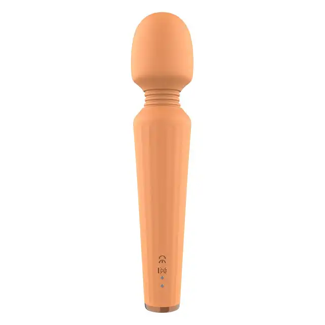 Glam - Wand Vibrator Orange - wibrator magiczna różdżka. Daj się ponieść przyjemności z intensywnymi wibracjami