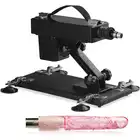 SDD Erotica - Sex Machine Vibrator Pink. Mała, regulowana sex maszyna z różowym dildo. Do 420 ruchów na minutę!
