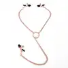 Oproducts - Rose Nipples and Clit Clamps. Eleganckie klamerki na sutki i łechtaczkę z łańcuszkiem. Różowe złoto. 