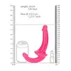 RealRock - Strapless Strap-On Neon Pink. Różowy strapon bezuprzężowy o realistycznej żołędzi, do jednoczesnej stymulacji obojgu partnerów