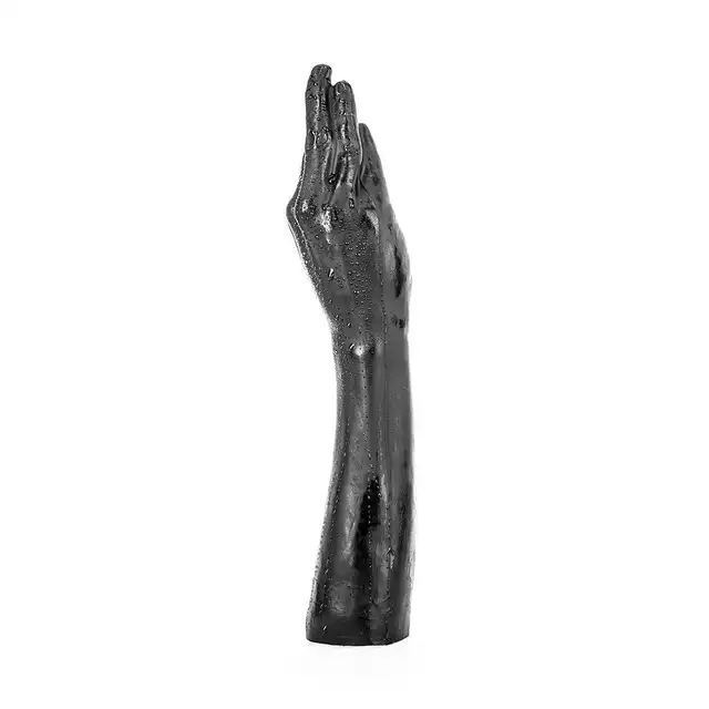 All Black - AB 21. Realistyczne dildo w kształcie ludzkiej ręki, dildo do intensywnej stymulacji i fistingu 