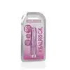 RealRock - Crystal Clear 6" Pink. Realistyczne dildo z przyssawką w podstawie, przezroczysty materiał o delikatnym różowym zabarwieniu