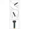 Emerald Love - Luxurious Wand Massager USB. Elegancka, zielona magiczna różdżka z ruchomą główką i 10 trybami wibracji