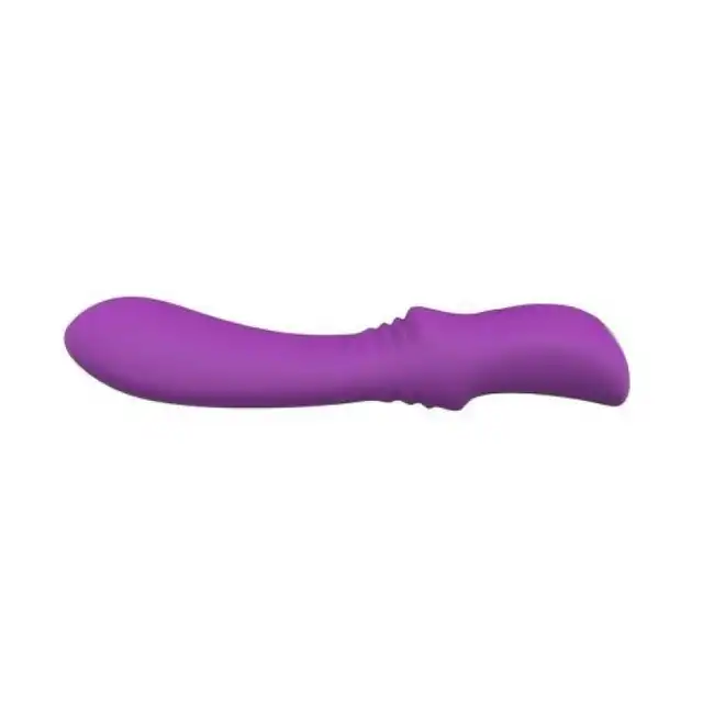 Elys – Convex Purple USB. Fioletowy silikonowy wibrator z delikatnym kształcie S. Doskonały do stymulacji punktu G. 9 trybów wibracji