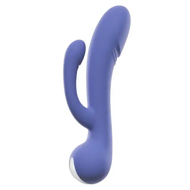 AwaQ.u - Vibrator 04. Fioletowy, mocno stymulujący wibrator do podwójnej penetracji. 10 trybów wibracji