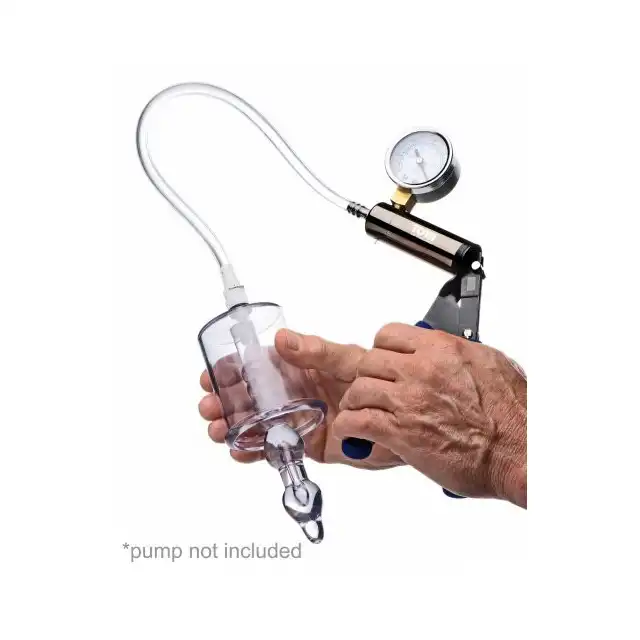 Tom Of Finland - Anal Rosebud Vacuum With Beaded Rod. Akrylowa próżniowa nakładka do zestawu pompki dla zaawansowanych, genialna do tworzenia analnej róży