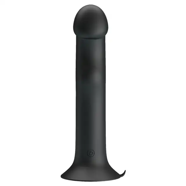 Pretty Love - Murray Black. Czarny, ultra gładki wibrator z przyssawką, wibracje w główce i na trzonie wibratora o orgazmicznej mocy