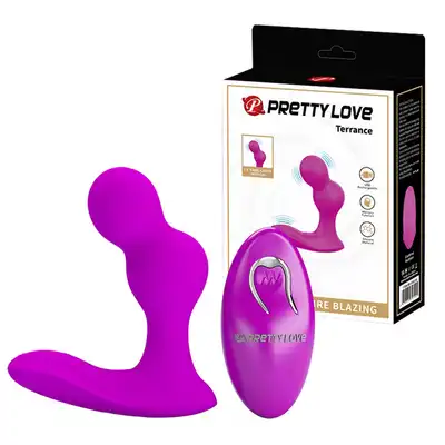 Pretty Love - Terrance. Wibrujący stymulator prostaty z ergonomiczną strukturą stymulacyjną o zaokrąglonym kształcie, doskonała stymulacja i satysfakcja