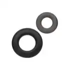 Calexotics - Alpha Prolong Set Of 2 - zestaw ringów erekcyjnych na penisa. Wydłuż i popraw swoją erekcję 