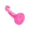 CalExotics - Twisted Bulb Tip Probe Pink. Różowe silikonowe dildo z przyssawką i bulwiastą końcówką, stworzone dla rozkoszy na najwyższym poziomie