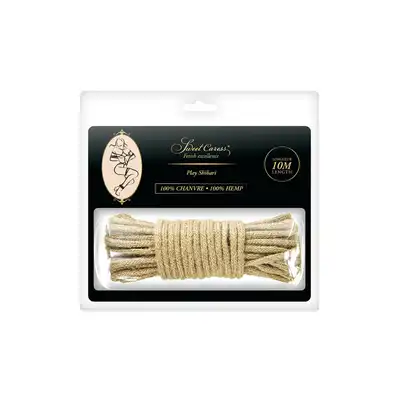 Sweet Caress Sm - Bondage Hemp Rope 10m. Wytrzymała lina do krępowania wykonana w 100% z konopi, solidne wykonanie i trwałość