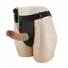Pretty Love - Draven Vibrating Harness Briefs. Męska uprząż strapon, wibrująca i przedłużająca penisa nakładka na penisa o realistycznym kształcie