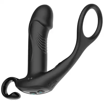 B-Series - Levante Prostate Massager USB. Nowoczesny stymulator prostaty z ruchem posuwistym i wibracjami oraz ringiem na penisa. Pełnia rozkoszy. 