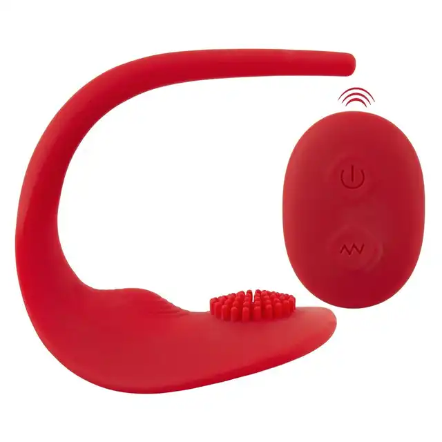 Sweet Smile - RC Slim Panty Vibrator Red. Wibrator bieliźniany, pieści srom, łechtaczkę i odbyt, zapewniając dyskretną przyjemność dzięki 7 trybom wibracji