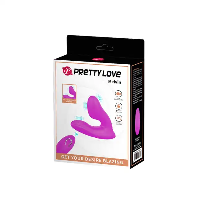 Pretty Love - Melvin. Zaawansowany stymulator punktu G z bezprzewodowym pilotem, precyzyjne zakrzywienie, podwójna stymulacja i 12 funkcji wibracji