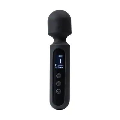 Rimba - SN05 Small Wand - wibrator magiczna różdżka z wyświetlaczem LCD