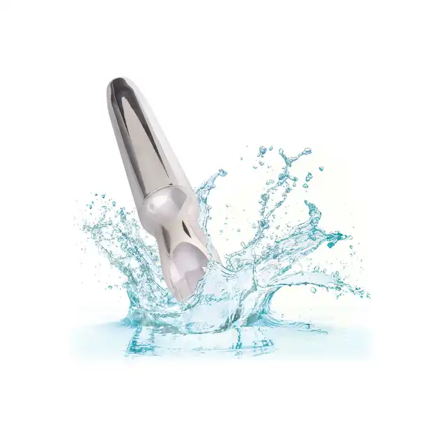 CalExotics - Rechargeable Anal Probe Silver. Smukły wibrator analny o wysokiej intensywności wibracji, satysfakcjonujące doznania