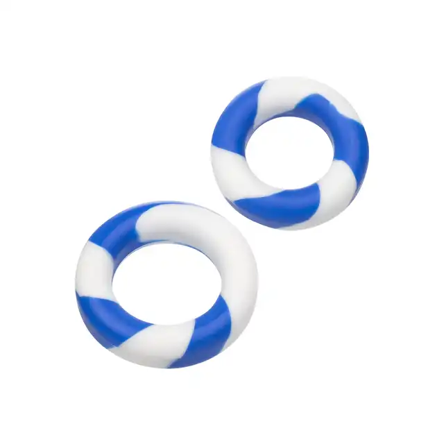 Admiral - 2 Ring Set. Zestaw dwóch silikonowych pierścieni erekcyjnych o różnych średnicach, podwójne wzmocnienie erekcji