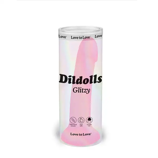 Love to Love - Dildoll Glitzy - nieziemskie dildo z silikonu z błyszczącym brokatem!