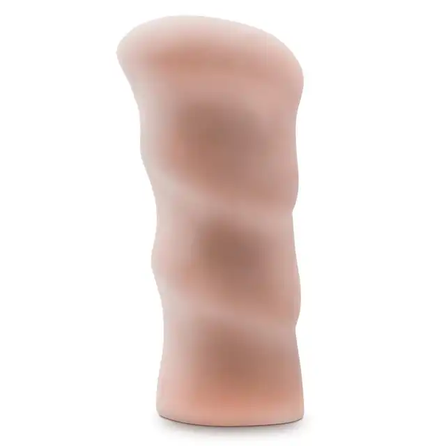Blush - Enlust Cassie Beige. Ciasny masturbator anus Twojej seksownej partnerki AI, realistyczne żebrowane wnętrze z miękkiego materiału