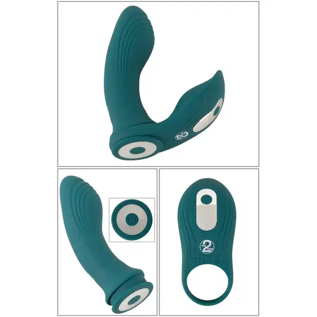 Couples Choice - RC 3in1 Vibrator. Zestaw wibrator do punktu G i ring erekcyjny, możliwość połączenia w cudowny stymulator podwójny, sterowanie za pomocą pilota