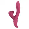 Dream Toys - Essentials Dual G-Spot. Różowy, silikonowy, profilowany wibrator ze stukającym stymulatorem łechtaczki