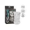 CalExotics - Cyclone Triple Chamber Stroker. Żebrowany masturbator z trzema otworami penetracyjnymi, potrójna intensywność i przyjemność