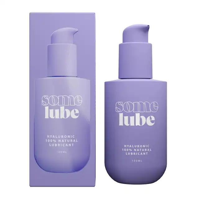 SOME LUBE - Hyaluronic Lubricant 100ml. Wodny lubrykant z kwasem hialuronowym, wegańska formuła z nawilżającym efektem