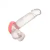 CalExotics - Dickin Donuts Silicone Ring. Pierścień na penisa o kształcie i wzorze donuta, słodkie gadżet wspomagający erekcję 
