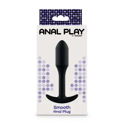 ToyJoy - Smooth Anal Plug. Silikonowa wtyczka analna o gładkiej konstrukcji, rozmiar przyjazny początkującym