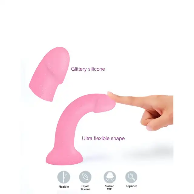 Love to Love - Dildoll Glitzy - nieziemskie dildo z silikonu z błyszczącym brokatem!