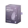 Satisfyer - Mission Control Purple. Mały wibrator w kształcie rakiety z podwójnym impulsem powietrza, idealny dla początkujących