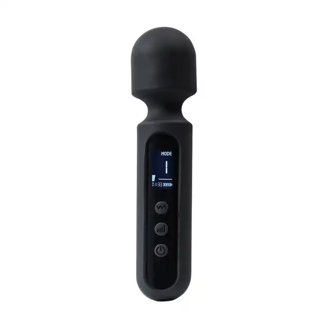 Rimba - SN05 Small Wand - wibrator magiczna różdżka z wyświetlaczem LCD