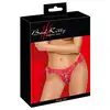 Bad Kitty - Strap On Red S-L. Czerwona uprząż strap-on, umożliwiająca użycie z różnymi dildami i wibratorami, oferując intensywną przyjemność