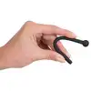 Penisplug - Penis Plug Piss Play black. Silikonowy dilator do cewki moczowej z wydrążonym środkiem