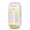 CalExotics - Boundless Squishy Ball Stroker Yellow. Masturbator z dwoma strukturami stymulacyjnymi, eksploruj nieograniczoną rozkosz z dwustronną strukturą i wyjmowaną kulką