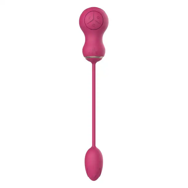 Dreamtoys - Flexible Dual Stimulator. Niesamowity różowy pulsujący stymulator łechtaczki z wibrującym jajeczkiem, podwójna przyjemność
