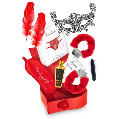 Concorde - Valentines Day Heart Box. Zmysłowy prezentowy zestaw dla par i singli, gadżety BDSM i zabawki, genialny prezent na Walentynki