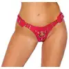 Bad Kitty - Strap On Red S-L. Czerwona uprząż strap-on, umożliwiająca użycie z różnymi dildami i wibratorami, oferując intensywną przyjemność