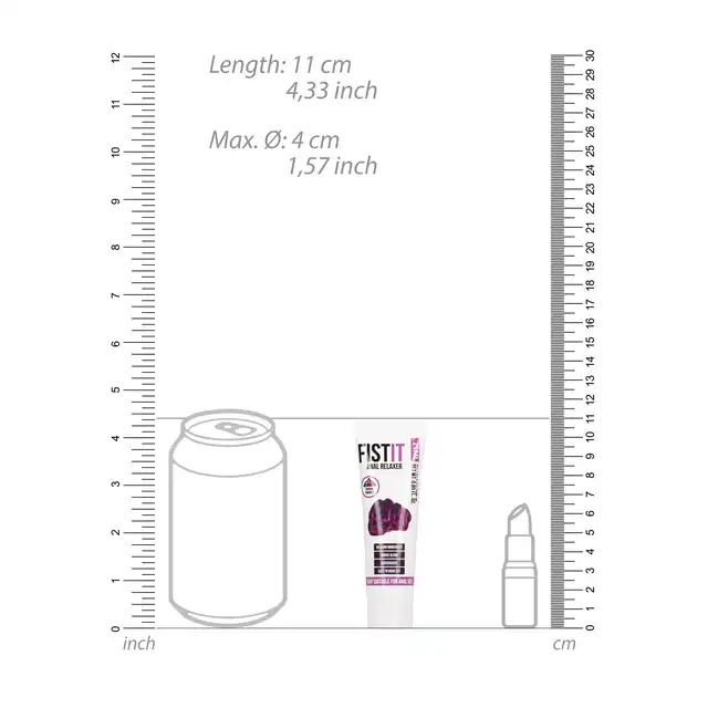 Fist It - Anal Relaxer 25ml. Wodny lubrykant do seksu analnego, zapewniający bezpieczne i komfortowe doznania z rozluźniającym efektem