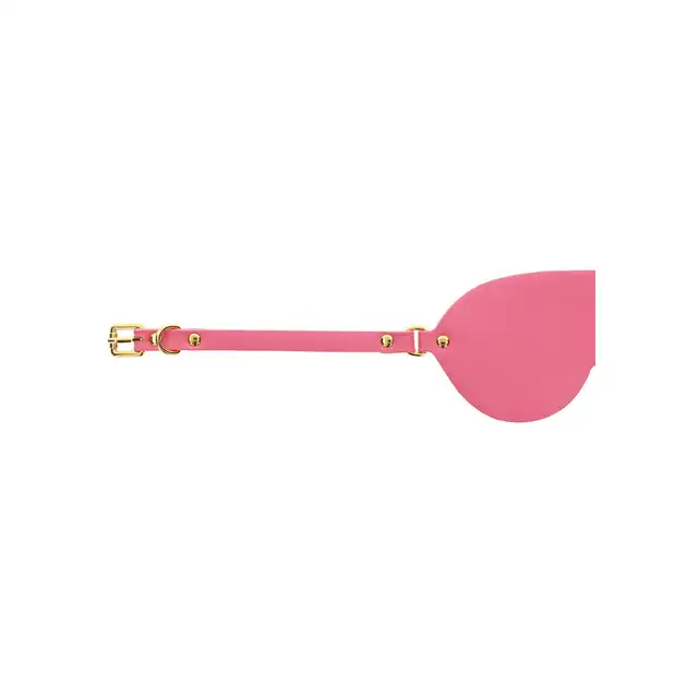 Taboom - Malibu Blindfold Pink. Elegancka różowa opaska na oczy wykonana z wegańskiej skóry PU, ogranicza widzenie i intensyfikuje zmysły