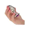 CalExotics - Jewel Large Amethyst Plug. Metalowy korek analny o bezszwowej opływowej konstrukcji z fioletowym kryształkiem w podstawie