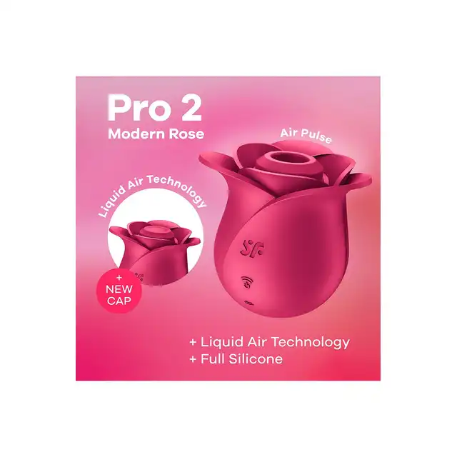 Satisfyer - Pro 2 Modern Blossom Liquid Air Technology - najnowszy stymulator łechtaczki z falami ciśnieniowymi i nowoczesną technologią Liquid Air