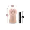 Blush - Enlust Destini Vibrating Stroker Beige. Realistyczna pochwa dziewczyny AI z wibrującym bulletem do spełniania fantazji erotycznych