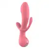 Amour – Triple Pleasure Vibe Claire. Różowy, potrójny wibrator do stymulacji waginalnej, analnej oraz łechtaczkowej
