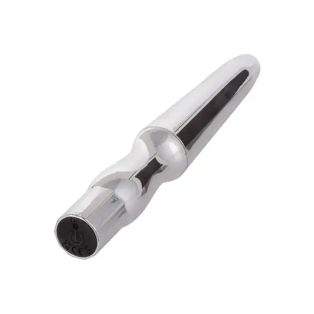 CalExotics - Rechargeable Anal Probe Silver. Smukły wibrator analny o wysokiej intensywności wibracji, satysfakcjonujące doznania